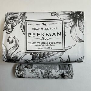 Beekman 1802 Ylang Ylang & Tuberose Goat Milk Soap 9 oz and lip balm